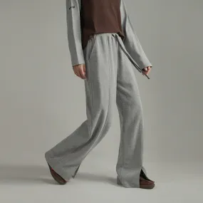 Slit Sweatpants Wide Pants