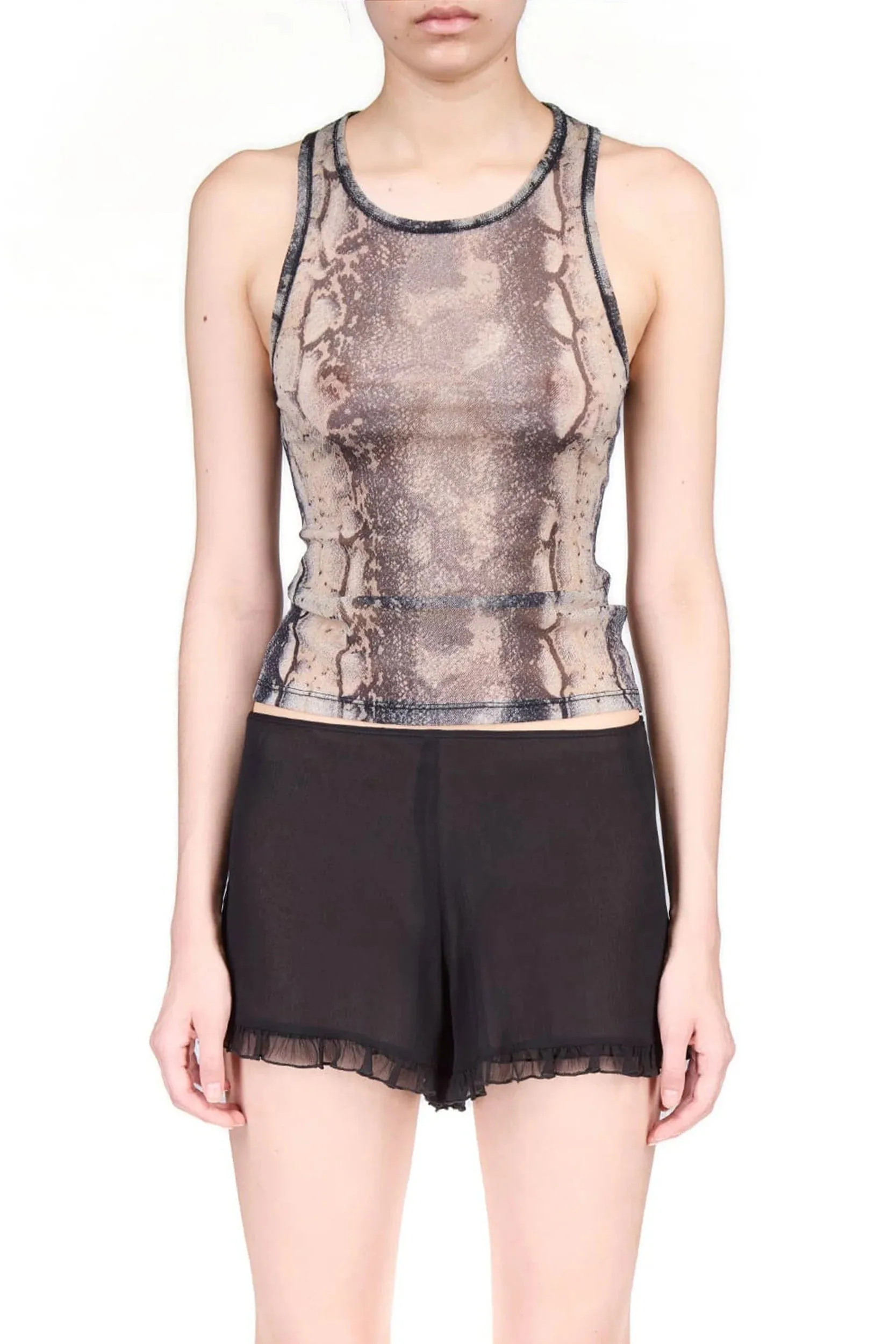 Snake Mesh Tank Top