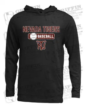 Soft-Tek T-Shirt Hoodie - Baseball - Nevada Tigers 24-S