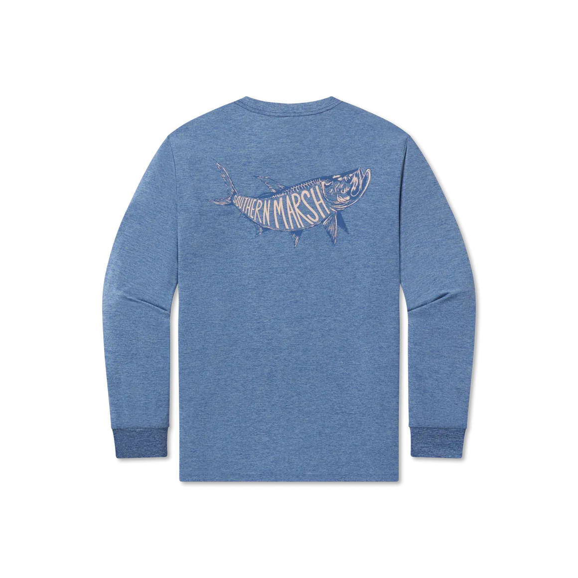 Southern Marsh LS Fieldtec Heathered Tee - Tarpon Whispers