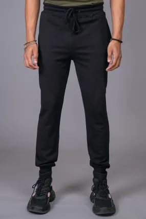 START - Black Relaxed Cinched Sweatpants