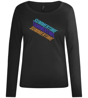 Summertime Design - Comfort women's long sleeve t-shirt