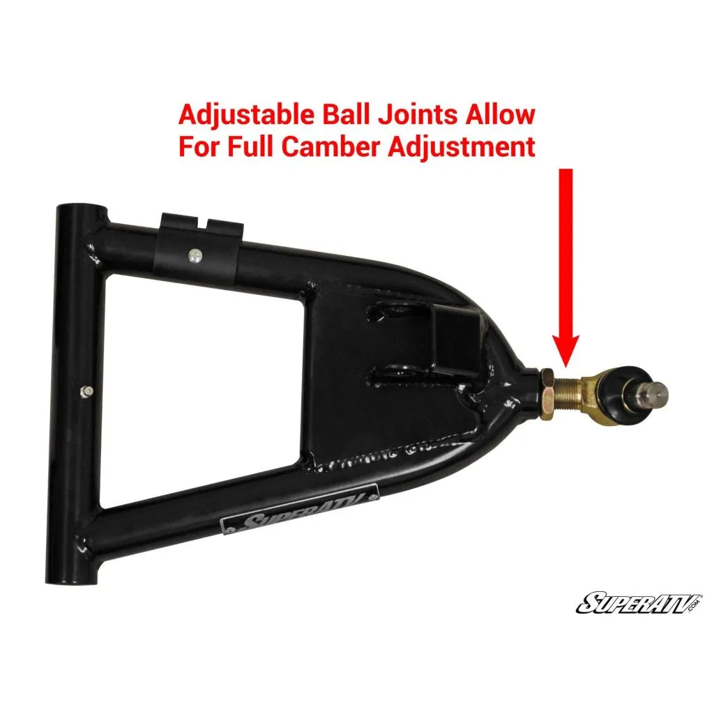 SuperATV Polaris RZR S 800 High Clearance 1.5" Forward Offset A-Arms