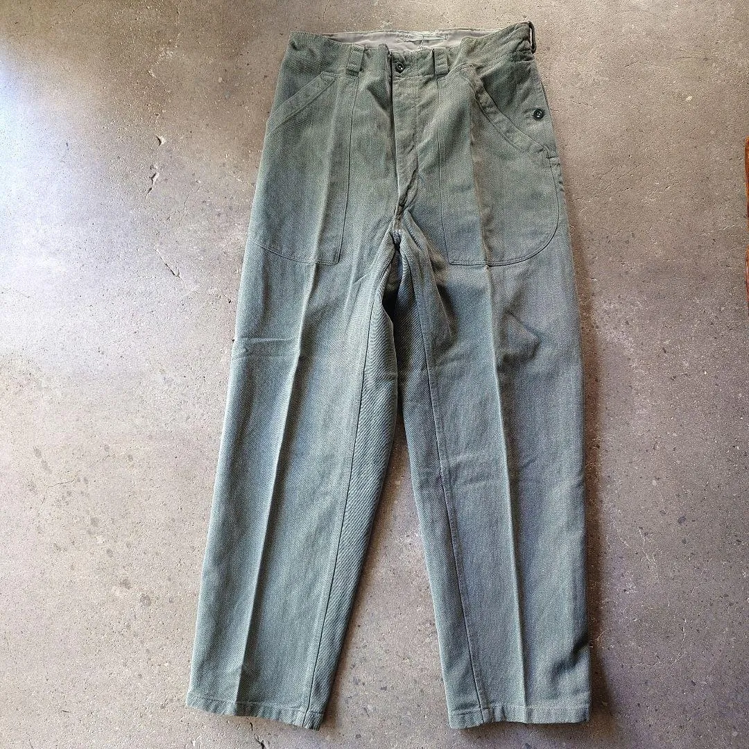 Swiss denim work pants 50's スイス軍　50年代　デニムワークパンツ　XL