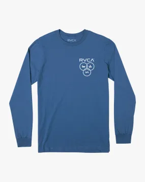 Trifecta Long Sleeve Tee - French Blue