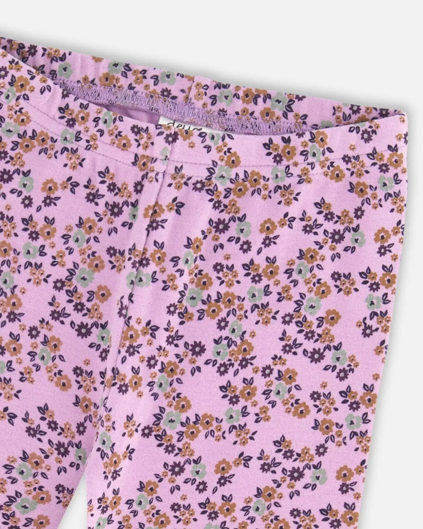 Tunic And Printed Leggings Set Lilac Mini Flowers