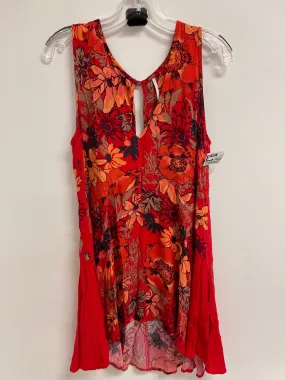 Tunic Sleeveless By Free People In Red, Size: S