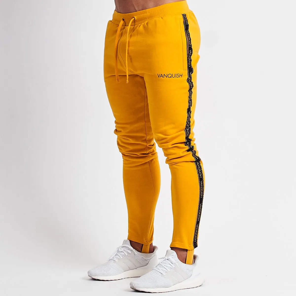 Vanquish Minimal Yellow Tapered Sweatpants