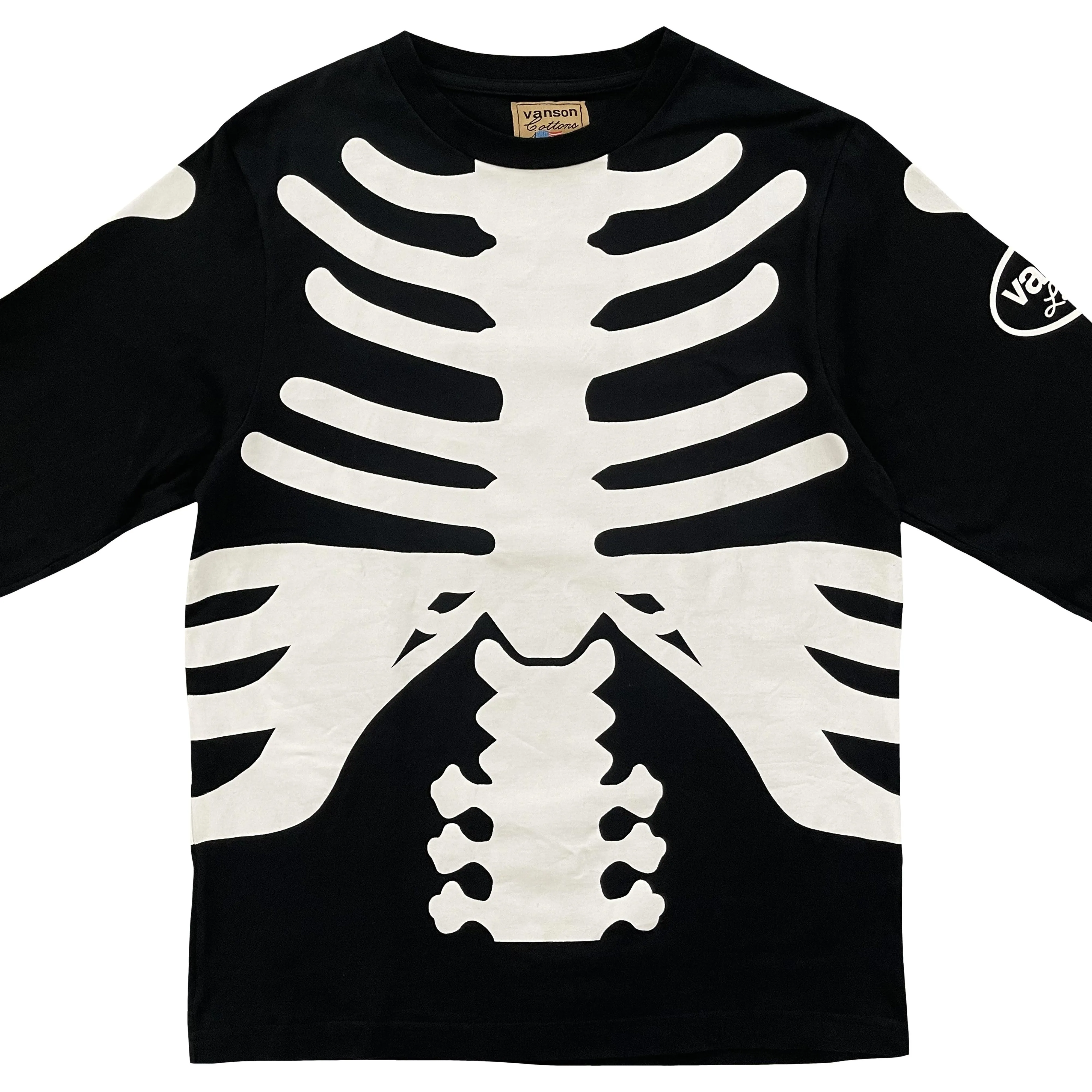 Vanson Leathers Skeleton Long Sleeve T-Shirt - S