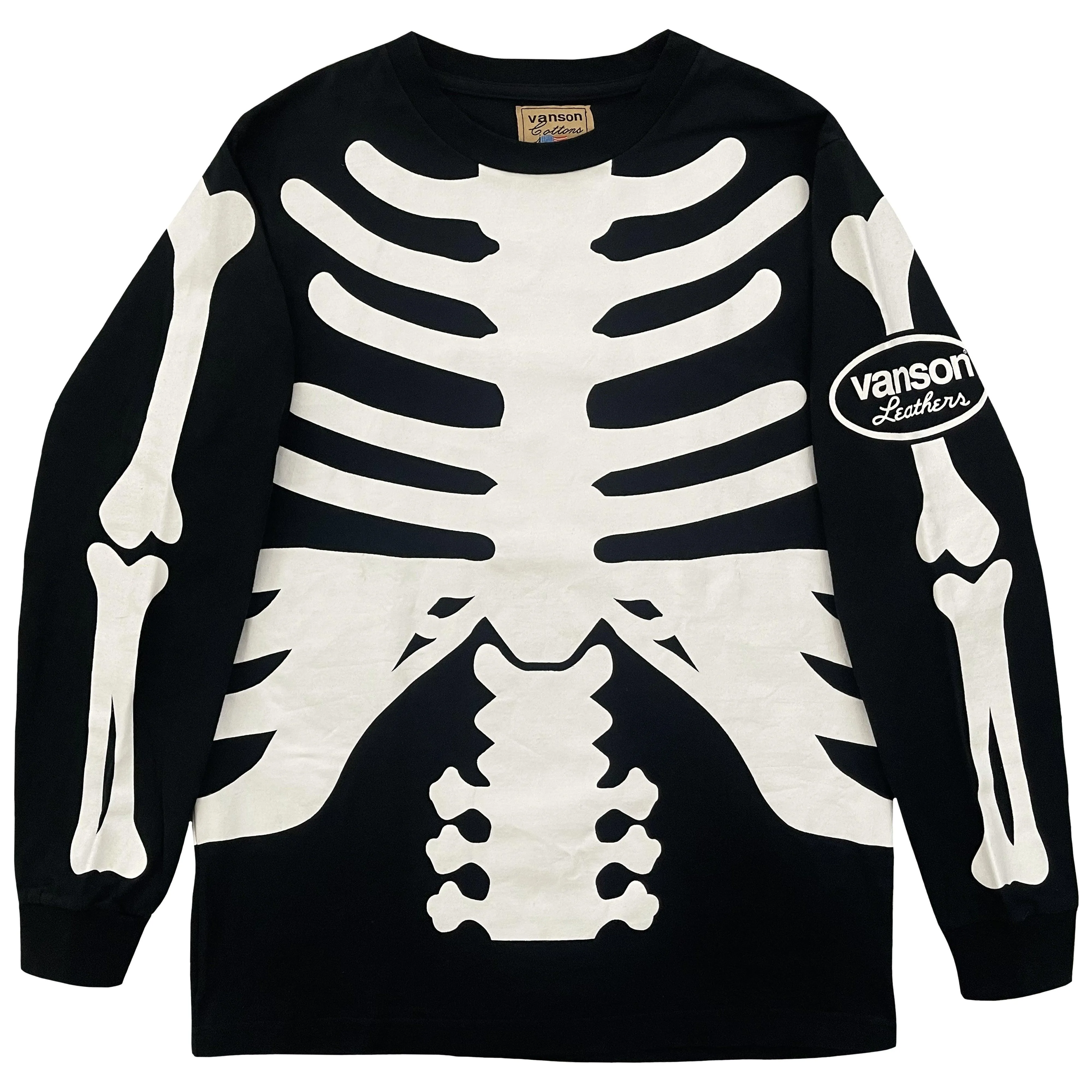 Vanson Leathers Skeleton Long Sleeve T-Shirt - S