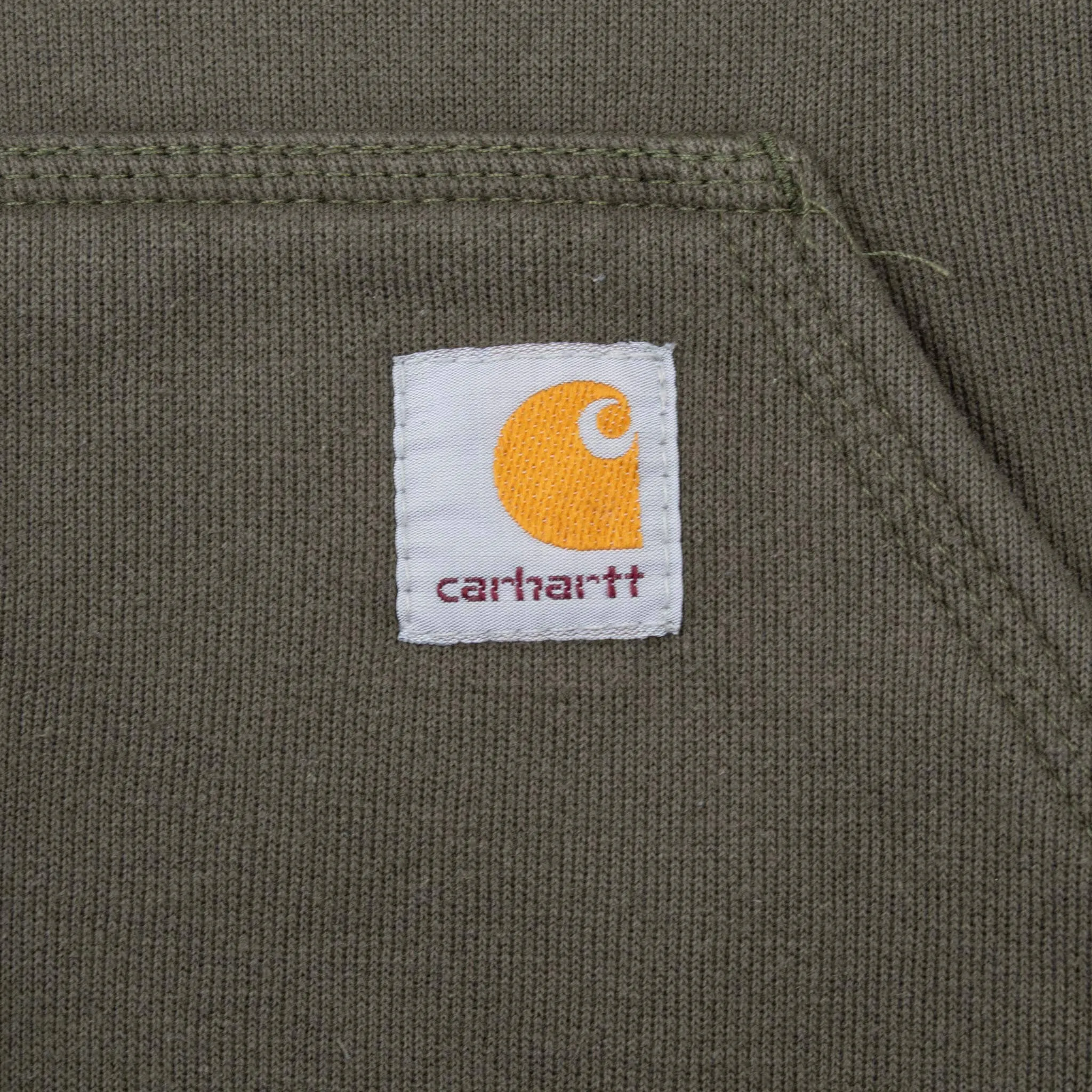 VINTAGE CARHARTT US COAST GUARD SOUTHWEST ASIA GREEN HOODIE MEDIUM