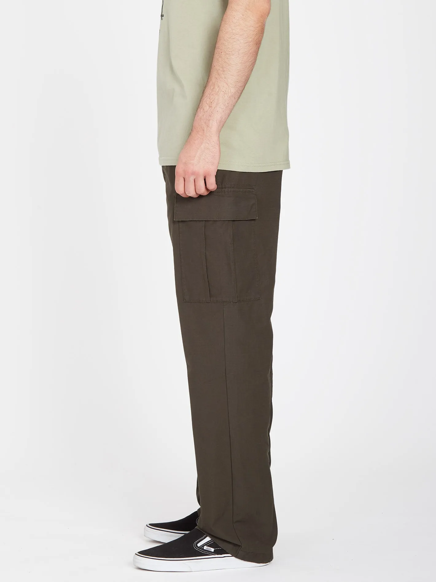 Volmander March Cargo Trousers - RINSED BLACK