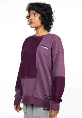 WalaWali Unisex Purple Reversible Sweatshirt