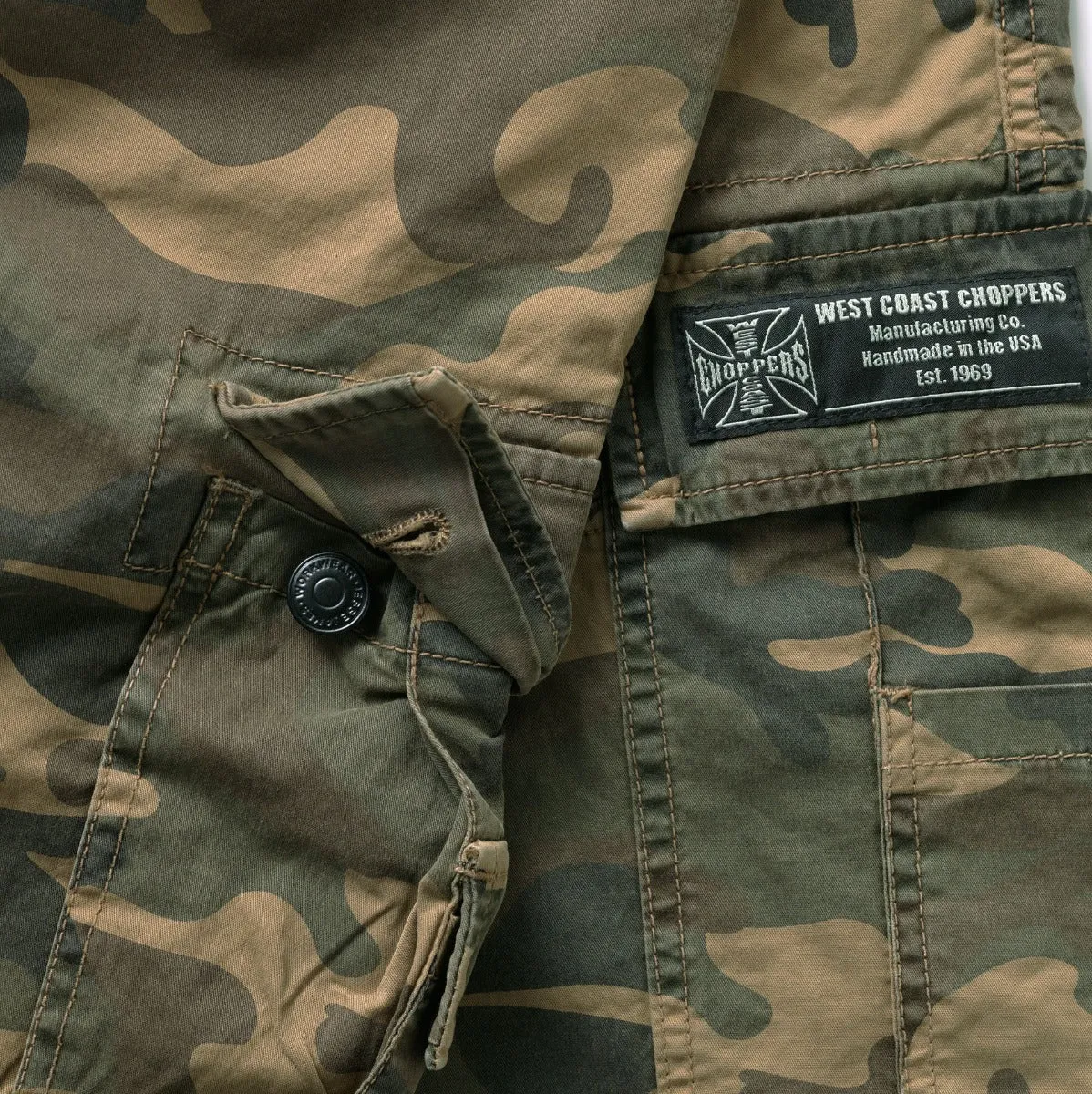 WCC CFL CARGO SHORTS - VINTAGE WOODLAND CAMO