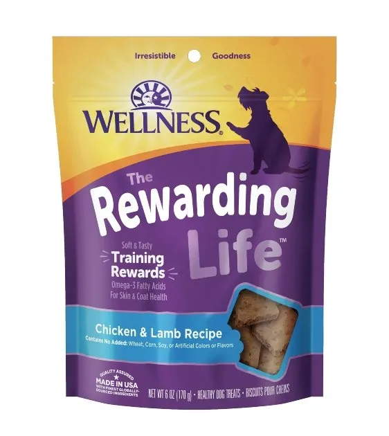 Wellness Rewarding Life Chicken & Lamb Recipe Dog Training Treats