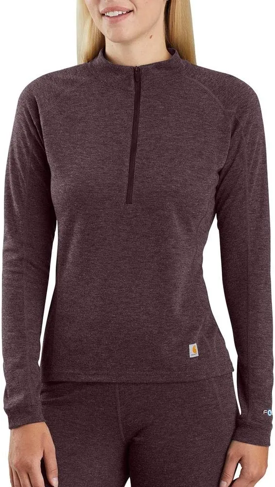 Women's Force Heavyweight Synthetic-Wool Blend Base Layer Quarter-Zip Top