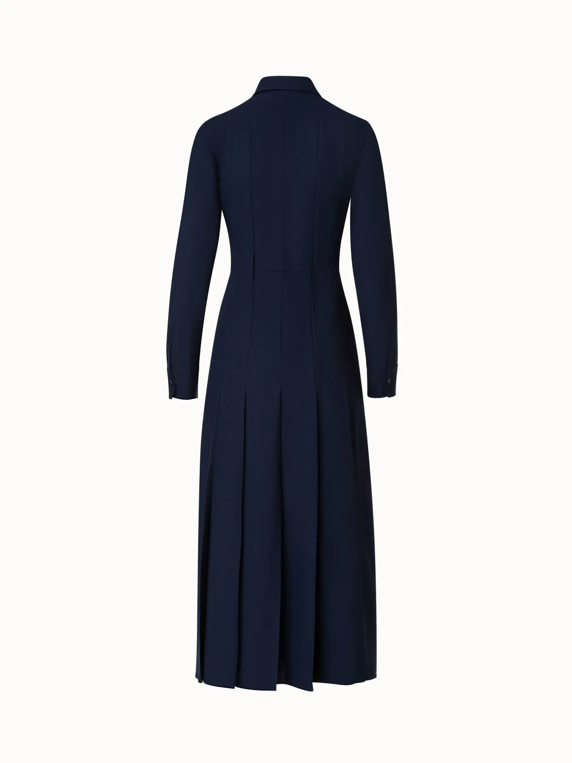 Wool Muslin Midi Dress